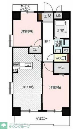 ボヌールレジデンスの物件間取画像